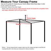 TheDisplayOutlet 10x10 Pop Up Canopy Top Replacement Roof 9'7"x9'7" Image
