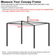 TheDisplayOutlet 10x10 Pop Up Canopy Top Replacement Roof 9'7"x9'7" Image