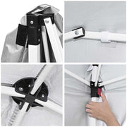 TheDisplayOutlet 10'x10' Pop Up Canopy with Vent Weight Bags Rolling Bag Image