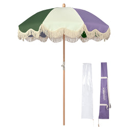 Patio Umbrella Wooden Tilt 6ft 8-Rib Palm Springs