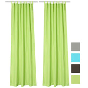 TheDisplayOutlet Tab Top Curtain Panel for Porch, Doors 54x84 2ct/Pack Image