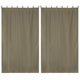 Tab Top Curtain Panel for Porch, Pergola 54x108 2ct/Pack