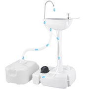 Foot Pump Hand Wash Station with Waste Tank 4.5gal+6.3gal