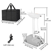 TheDisplayOutlet 5Gal Electric Portable Concession Sink for Mobile Food Vendors Image