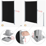 TheDisplayOutlet Retractable Side Awning Privacy Screen 71" x 118" Image