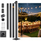 TheDisplayOutlet Poles for Shade Sails (Post, Base & D-Ring Clamp) Image