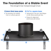 TheDisplayOutlet Poles for Shade Sails (Post, Base & D-Ring Clamp) Image