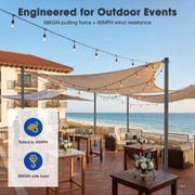TheDisplayOutlet Poles for Shade Sails (Post, Base & D-Ring Clamp) Image
