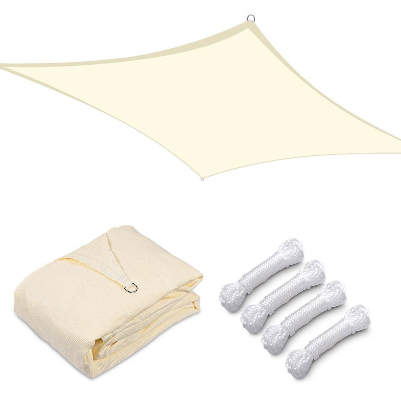 TheDisplayOutlet Rectangle Shade Sail Patio Deck Shade 13x19, Off White Image