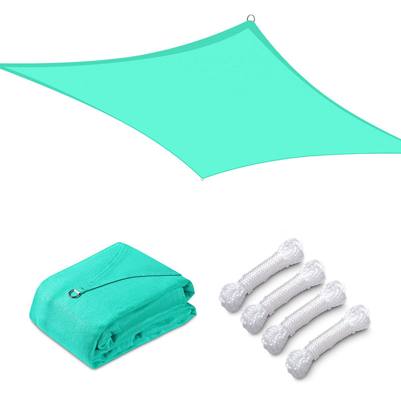 TheDisplayOutlet Square Sun Sail Patio Deck Shade Sail 12x12, Blue Light Image