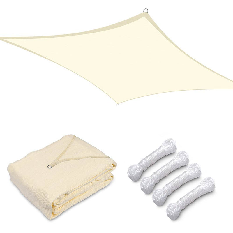 TheDisplayOutlet Rectangle Shade Sail Patio Deck Shade 13x10, Off White Image