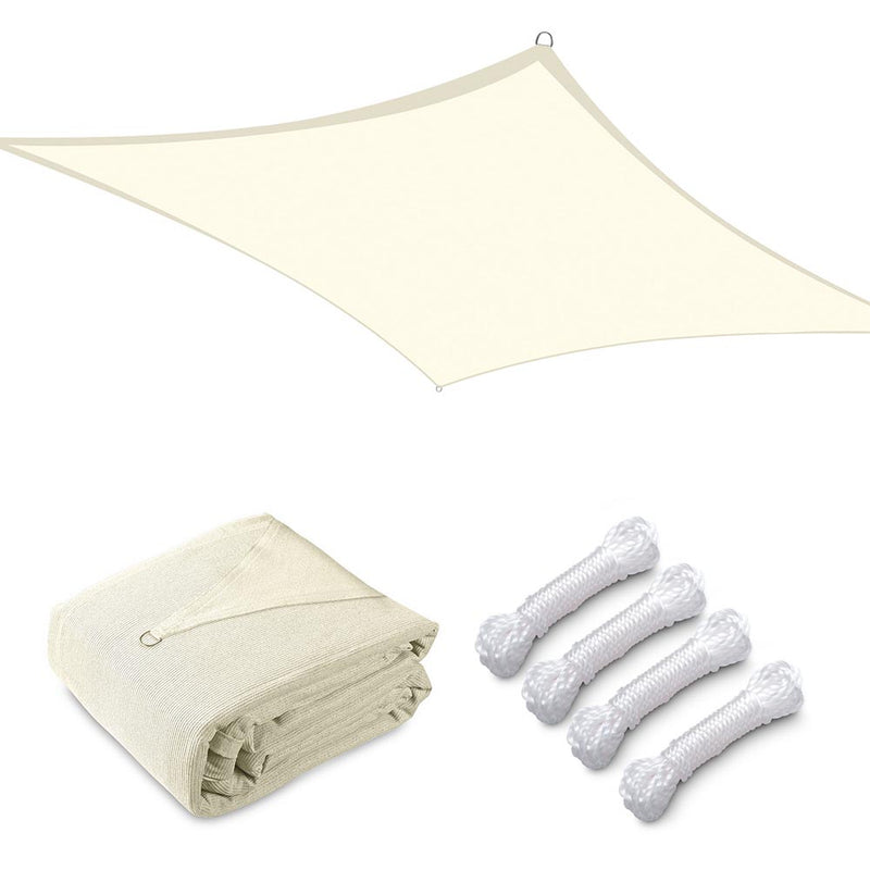 TheDisplayOutlet Rectangle Shade Sail Patio Deck Shade 20x16, Off White Image