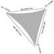 Triangle Shade Sail Patio Shade 28x28x28