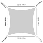 TheDisplayOutlet Water-resistant Square Sun Shade 16 ft Image