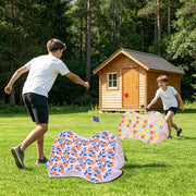 TheDisplayOutlet Fabric Bean Bag Toss Billboard (2 Holes) for Tradeshow Image