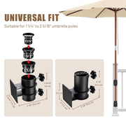 Patio Umbrella Mount, Wall Mount, Deck Mount for D2 5/16" Poles