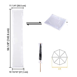 Waterproof Patio Umbrella Cover Optional