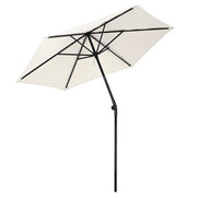 Patio Umbrella Tilt & Crank Lift Metal 7.5ft 6-Rib