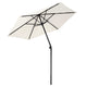 Patio Umbrella Tilt & Crank Lift Metal 7.5ft 6-Rib
