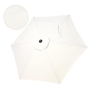 Patio Umbrella Tilt & Crank Lift Metal 7.5ft 6-Rib
