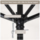 Patio Umbrella Tilt & Crank Lift Metal 7.5ft 6-Rib