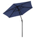 Patio Umbrella Tilt & Crank Lift Metal 7.5ft 6-Rib