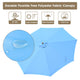 Patio Umbrella Wooden 13ft 8-Rib with Weighted Base