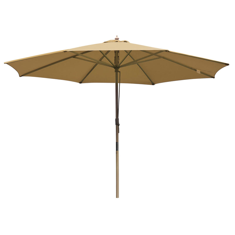 TheDisplayOutlet Patio Umbrella Wooden 13ft 8-Rib, Tan Image