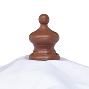 TheDisplayOutlet Commercial Wooden Market Umbrella 7ft 6-Rib for Bistro/Events Image