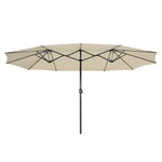 Rectangular Patio Umbrella Metal 15x9ft