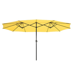Rectangular Patio Umbrella Metal 15x9ft