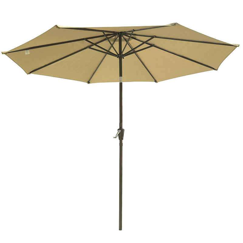 Patio Umbrella Tilt Metal 200 gsm Canopy 9ft 8-Rib
