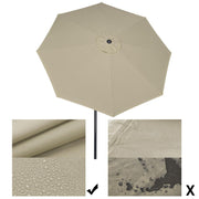 TheDisplayOutlet Patio Umbrella Tilt 9ft 8-Rib 220 gsm Canopy UV50+ Image