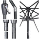 TheDisplayOutlet Patio Umbrella Tilt 10ft 8-Rib 220 gsm Canopy UV50+ Image