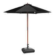 Patio Umbrella Wooden 9ft 8-Rib with Weighted Base