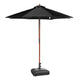 Patio Umbrella Wooden 9ft 8-Rib with Weighted Base