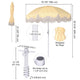 Beach Umbrella 6ft 8-Rib with Screw-in Anchor