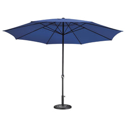 13ft Outdoor Table Umbrella with Concrete Umbrella Base