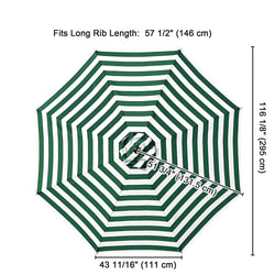 Patio Umbrella Canopy 10ft 8-Rib