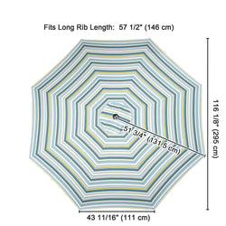 Patio Umbrella Canopy 10ft 8-Rib