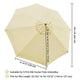 Patio Umbrella Canopy 9ft 8-Rib