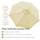 Patio Umbrella Canopy 9ft 8-Rib