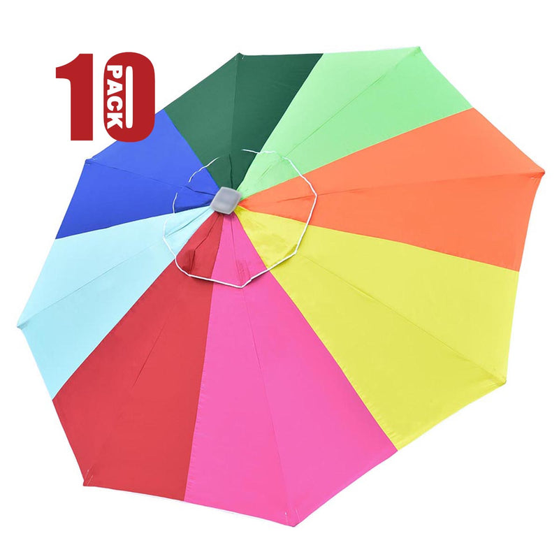 TheDisplayOutlet Patio Umbrella Canopy 9ft 8-Rib, Rainbow(10ct.) Image