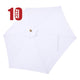 TheDisplayOutlet Patio Umbrella Canopy 9ft 6-Rib, White(10ct.) Image