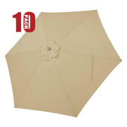 TheDisplayOutlet Patio Umbrella Canopy 9ft 6-Rib, Khaki(10ct.) Image
