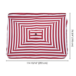 Rectangular Patio Umbrella Canopy 10x6.5ft 6-Rib