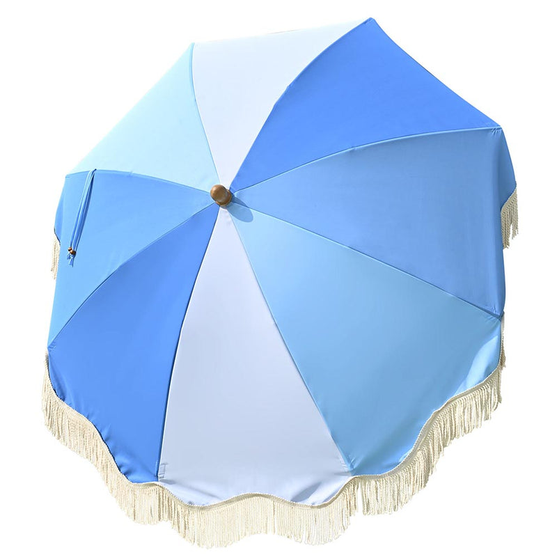 TheDisplayOutlet Patio Umbrella Canopy 6ft 8-Rib Palm Springs, Blue Lagoon Image