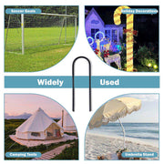 TheDisplayOutlet U-Shaped Rebar Stakes 11" Batting Cage Anchors Image