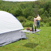 Folding Camping Table Roll Up Aluminum 27"x28"