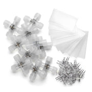 TheDisplayOutlet 2 Pin Rope Light Connectors - 13mm 120V, Cross-shape Image